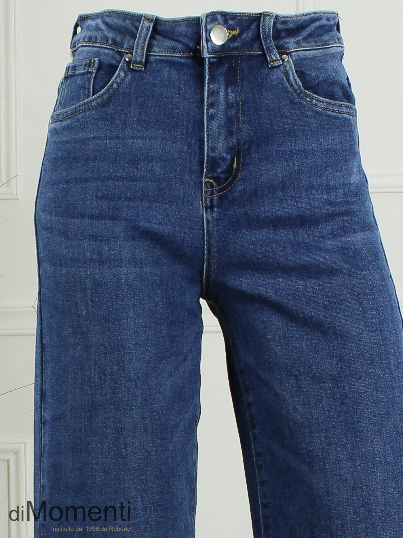 Goodies Wide Leg Stretch Jeans - Blauw