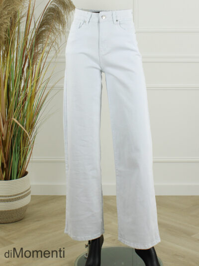 Goodies Wide Leg Stretch Jeans - Wit