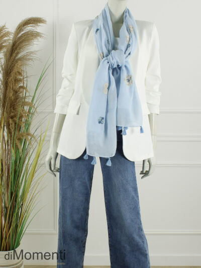 Sjaal Adria - Licht Blauw