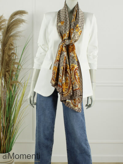 Sjaal Zijde Look Frezza - Beige