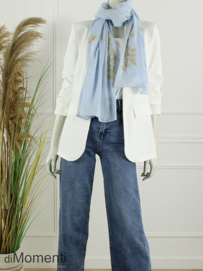 Sjaal Luca - Licht Blauw