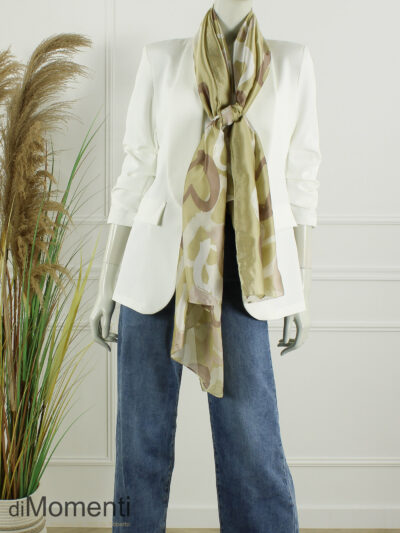 Sjaal Zijde Look Feline - Taupe