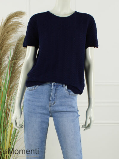 Ajour Top Rosa - Navy