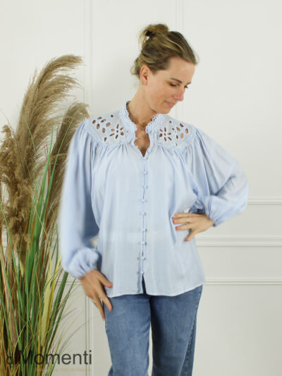 Blouse Isla - Licht Blauw