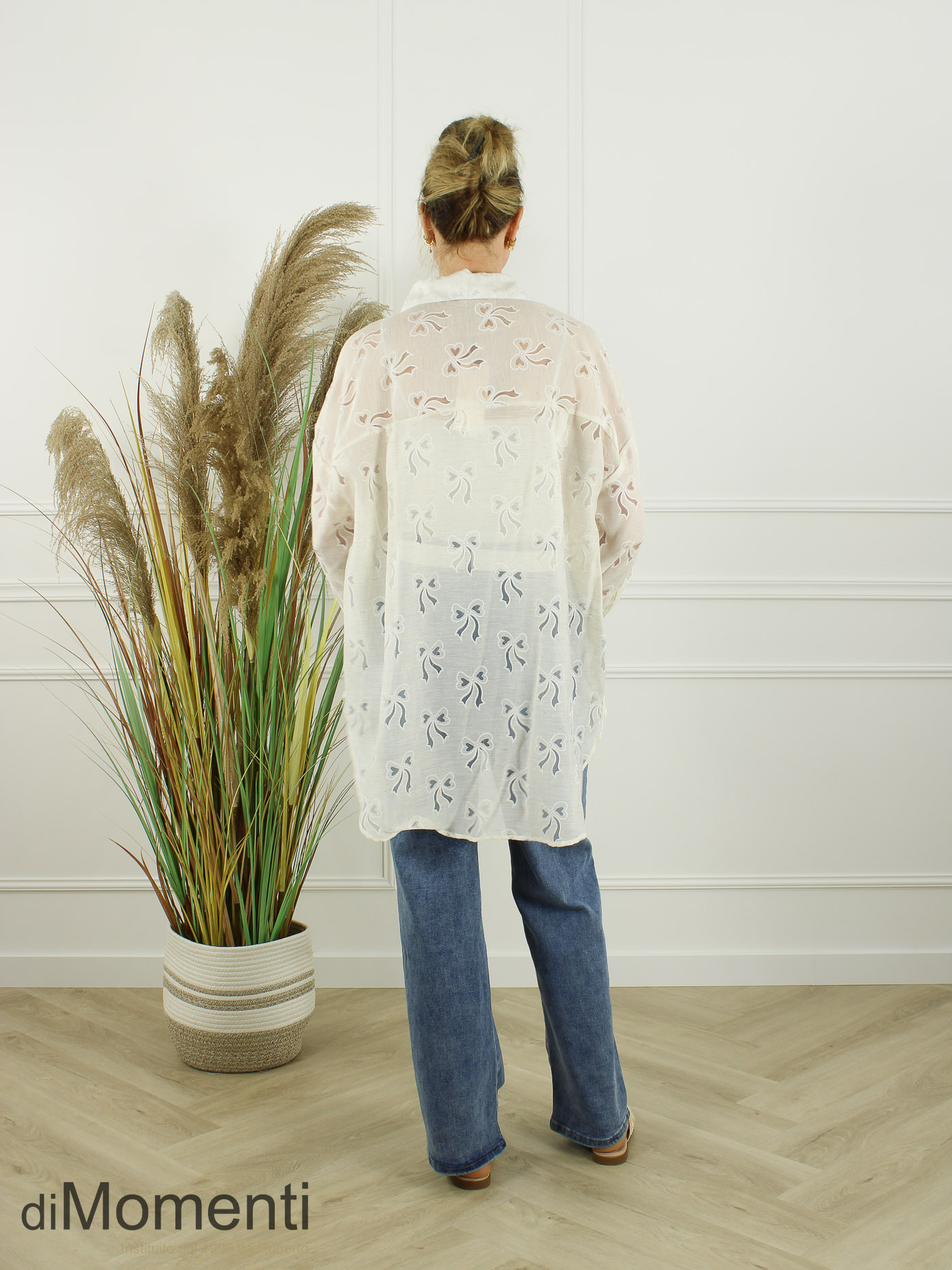 Blouse Strik - Licht Beige