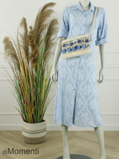 Zomer Clutch Adige - Jeans Blauw