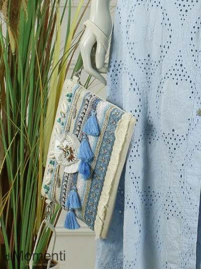 Zomer Clutch Aqua - Blauw