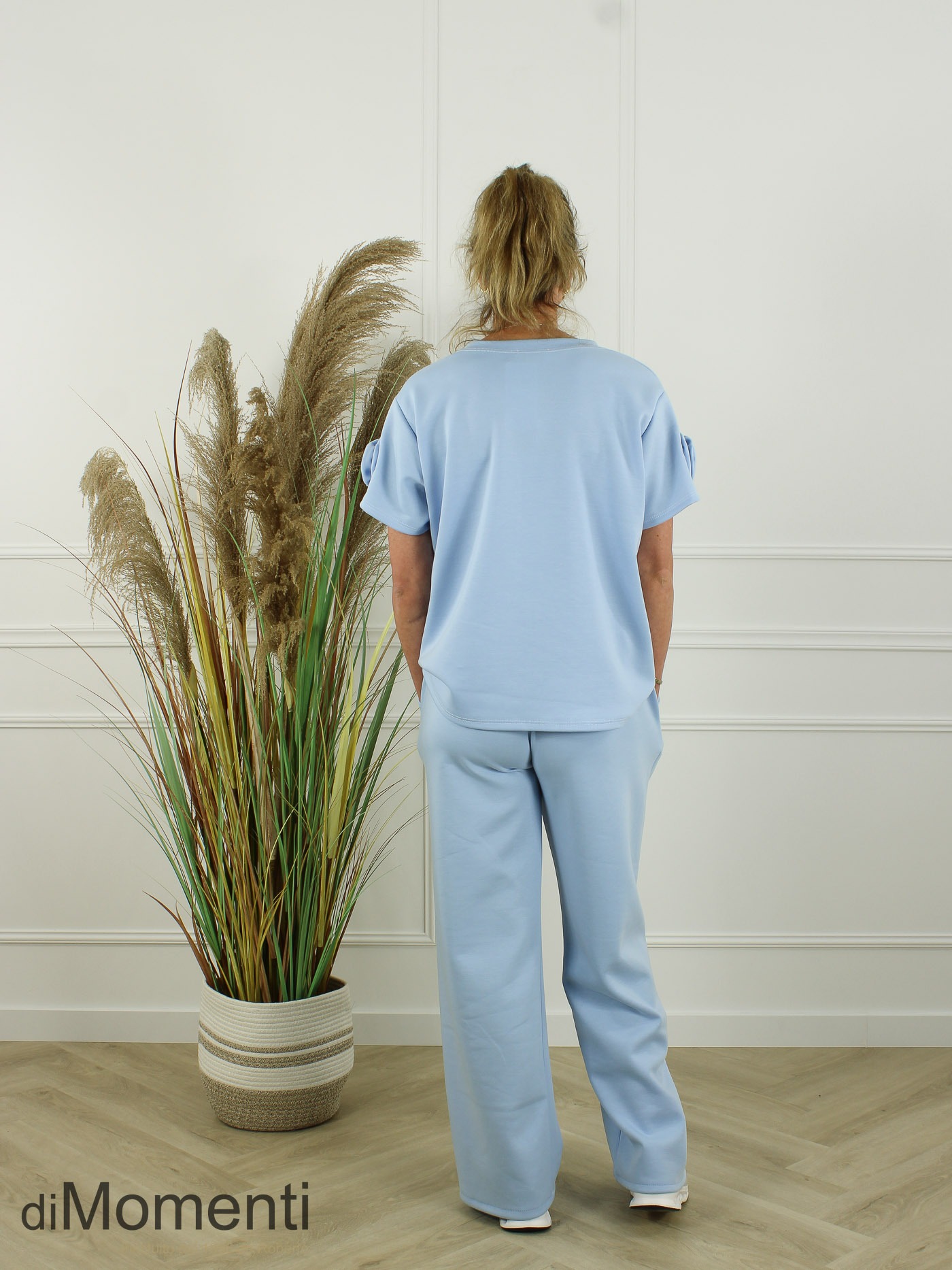 2-Delige Comfy Set Flower - Licht Blauw