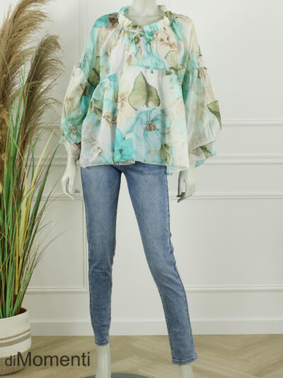 Blouse Blossom - Turquoise