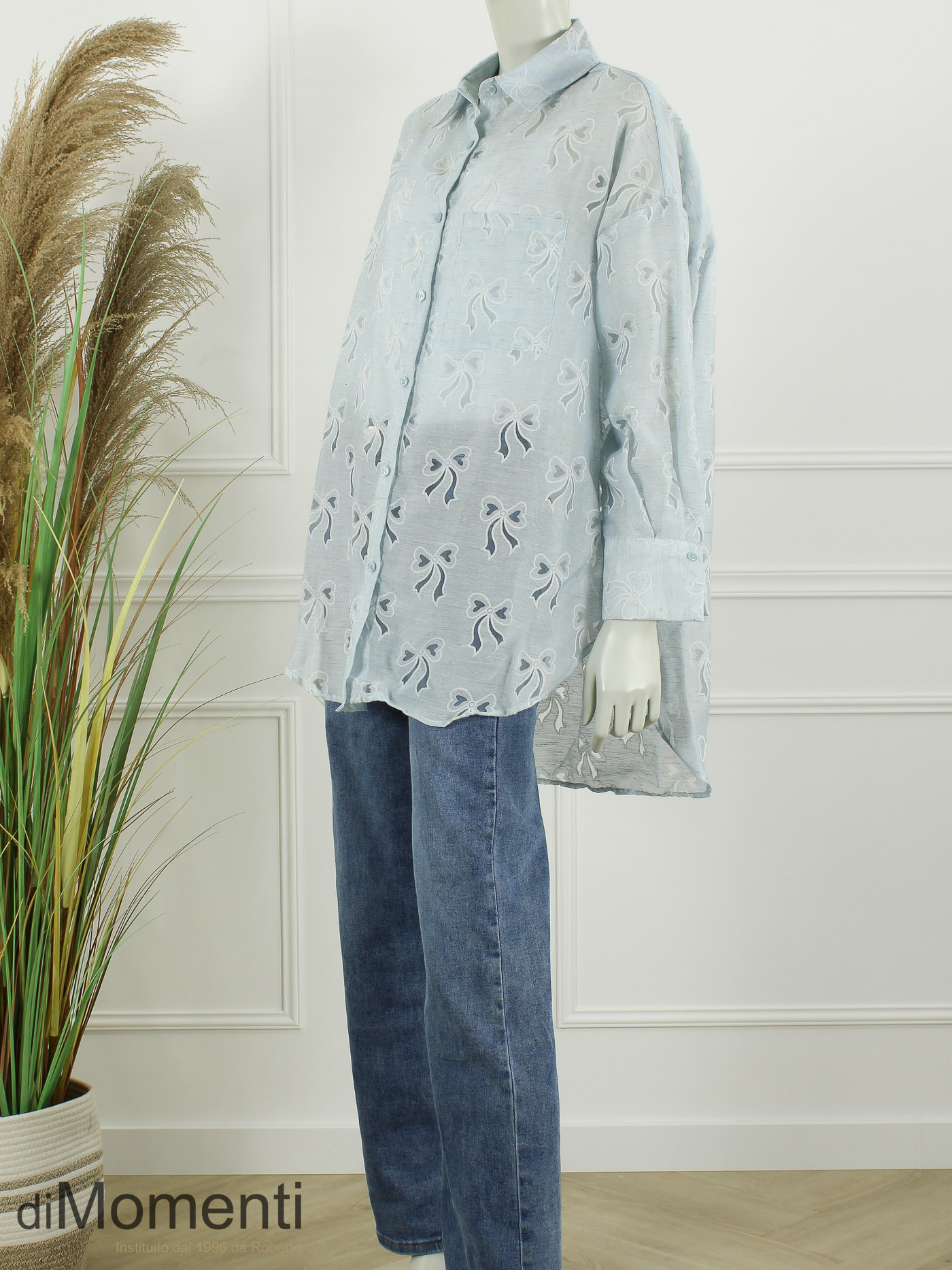 Blouse Strik - Licht Blauw