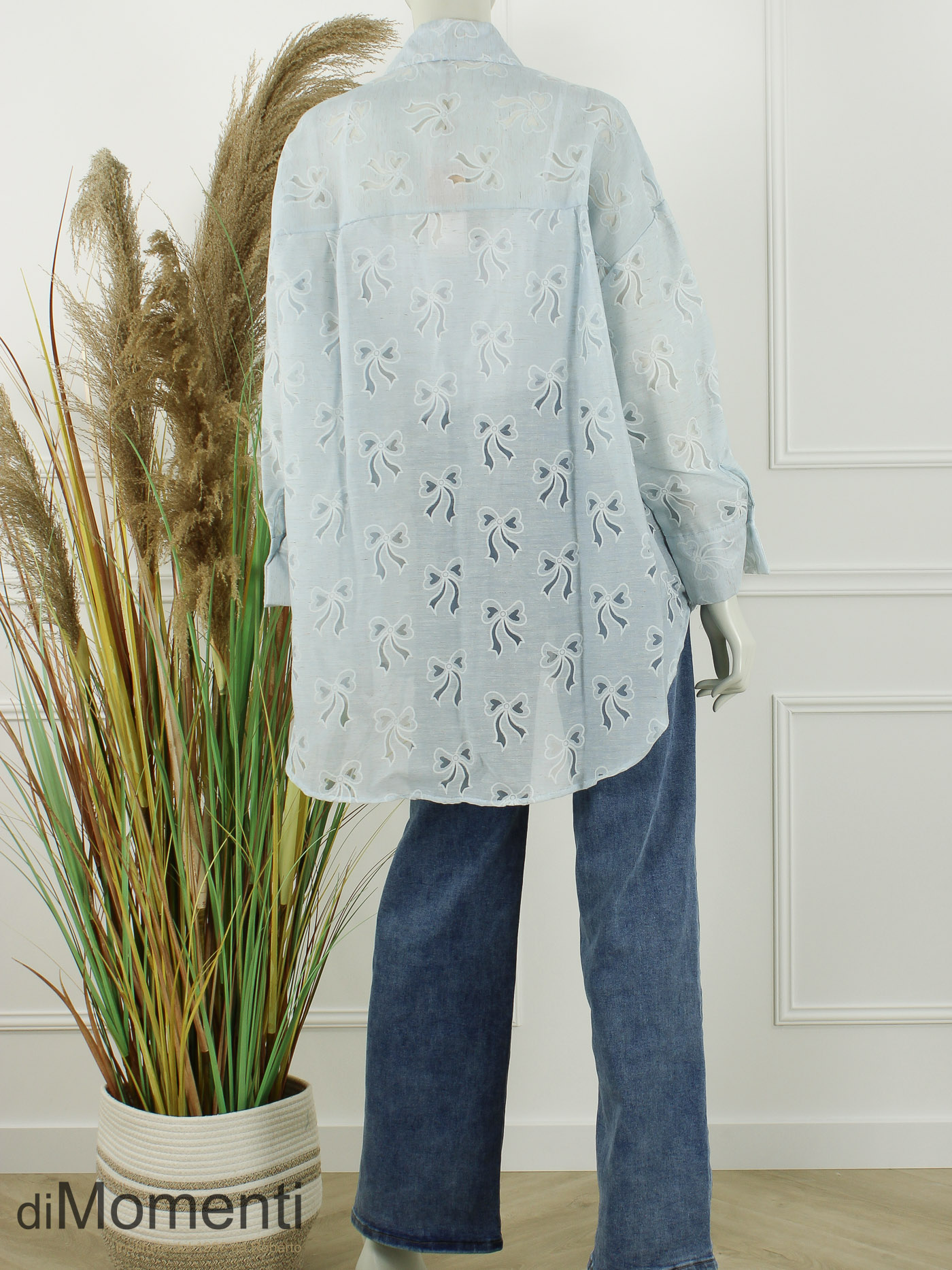 Blouse Strik - Licht Blauw