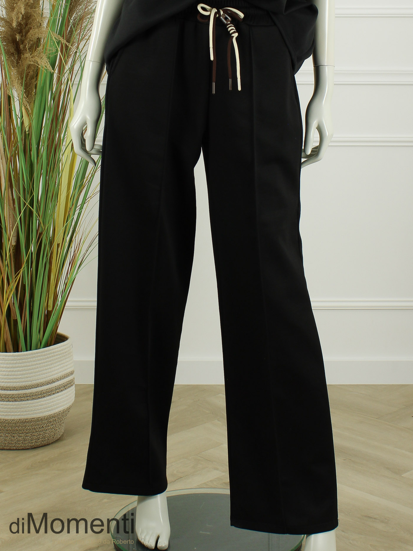 2-Delige Comfy Set Flower - Zwart