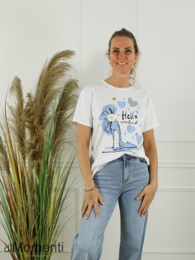 Shirt Hello - Licht Blauw