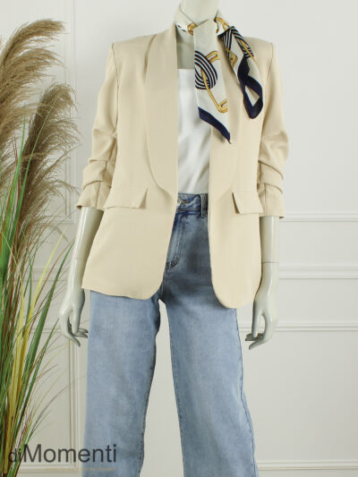 Sjaal Zijde look Chain - Navy