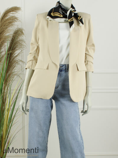 Sjaal Zijde look Chain - Zwart