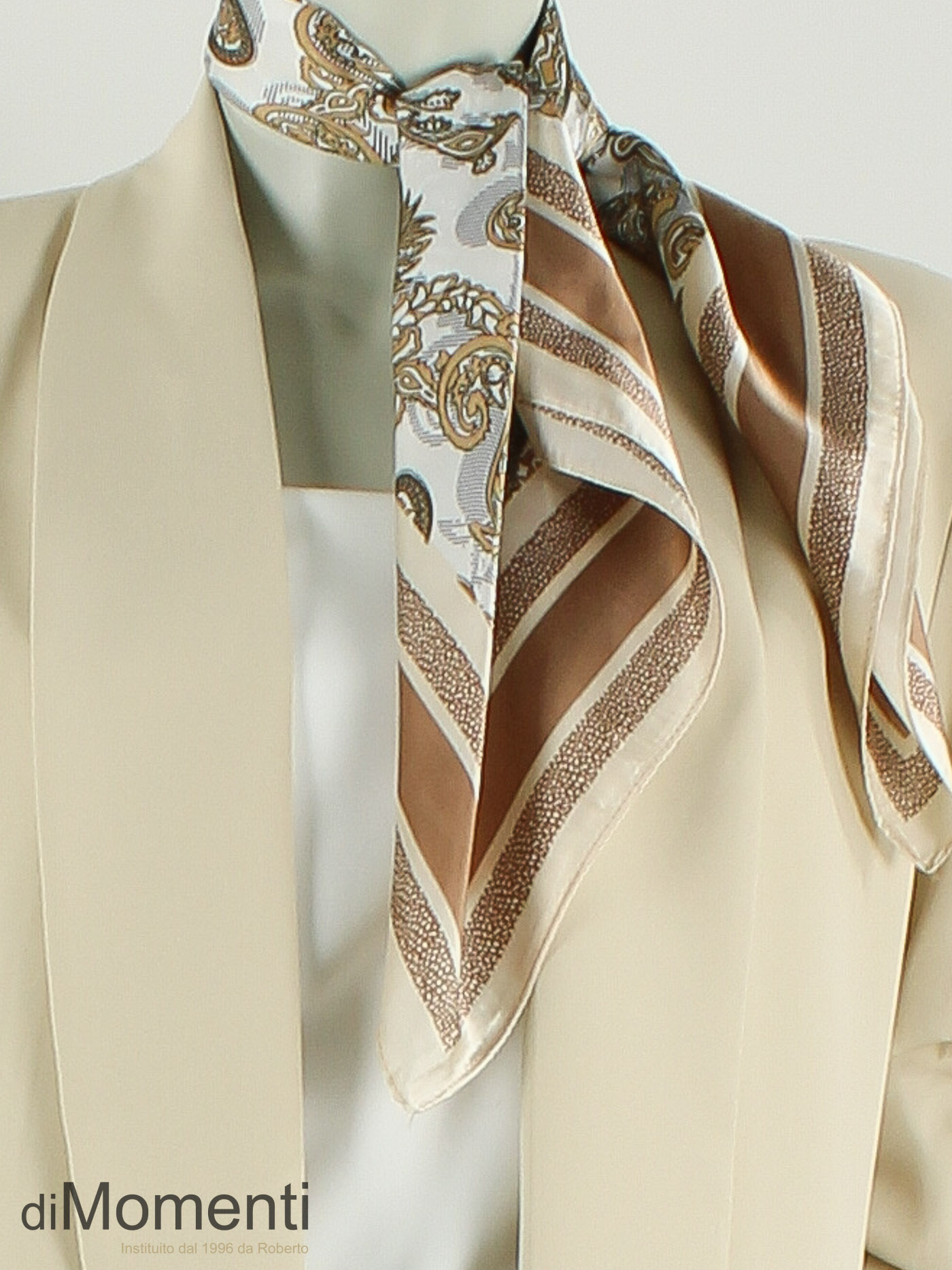 Sjaal Zijde look Classic - Camel