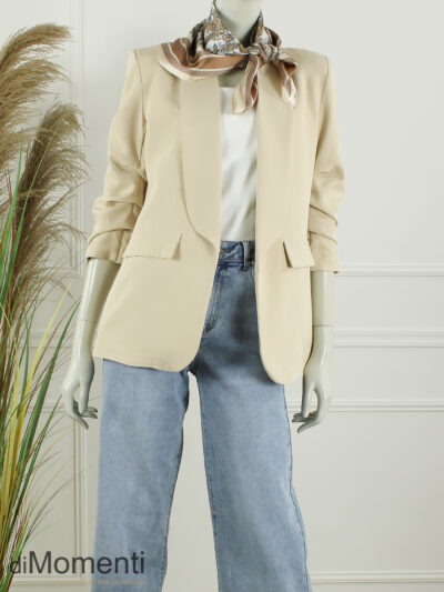 Sjaal Zijde look Classic - Camel