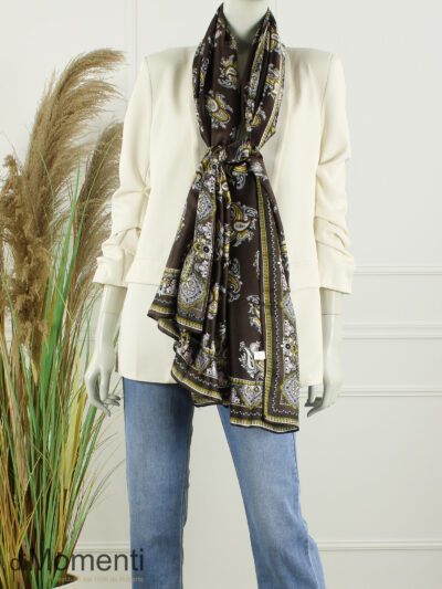 Sjaal Classic Paisley - Coffee