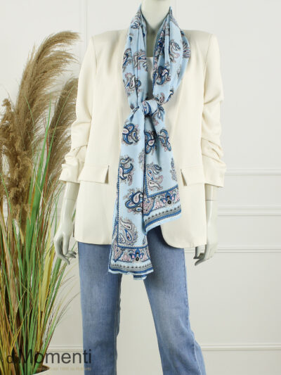 Sjaal Classic Paisley - Licht Blauw