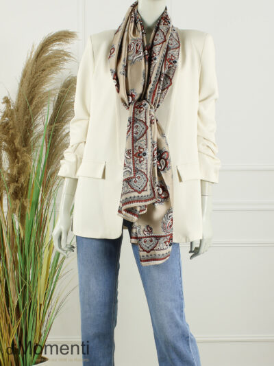 Sjaal Classic Paisley - Taupe