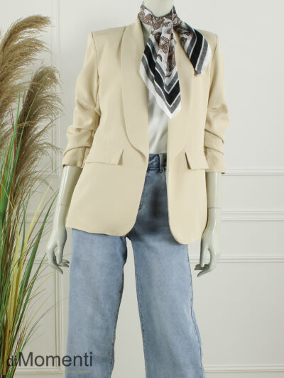 Sjaal Zijde look Classic - Zwart