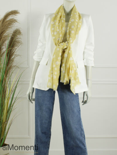 Sjaal Dots - Licht Geel