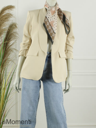 Sjaal Zijde look Goldy - Taupe