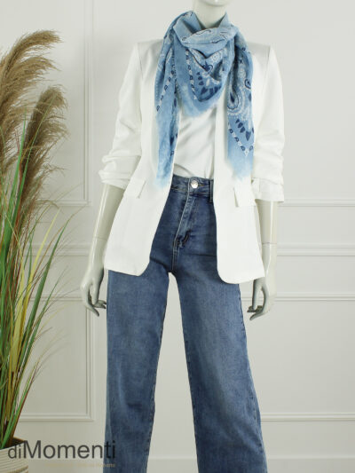 Sjaal Paisley - Licht Blauw