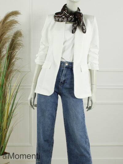 Sjaal Zijde Look Saddle - Coffee