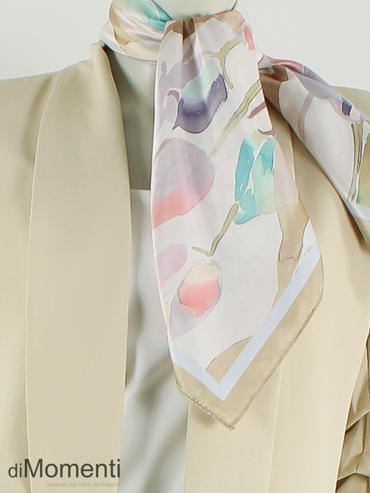 Sjaal Zijde look Tulip - Beige