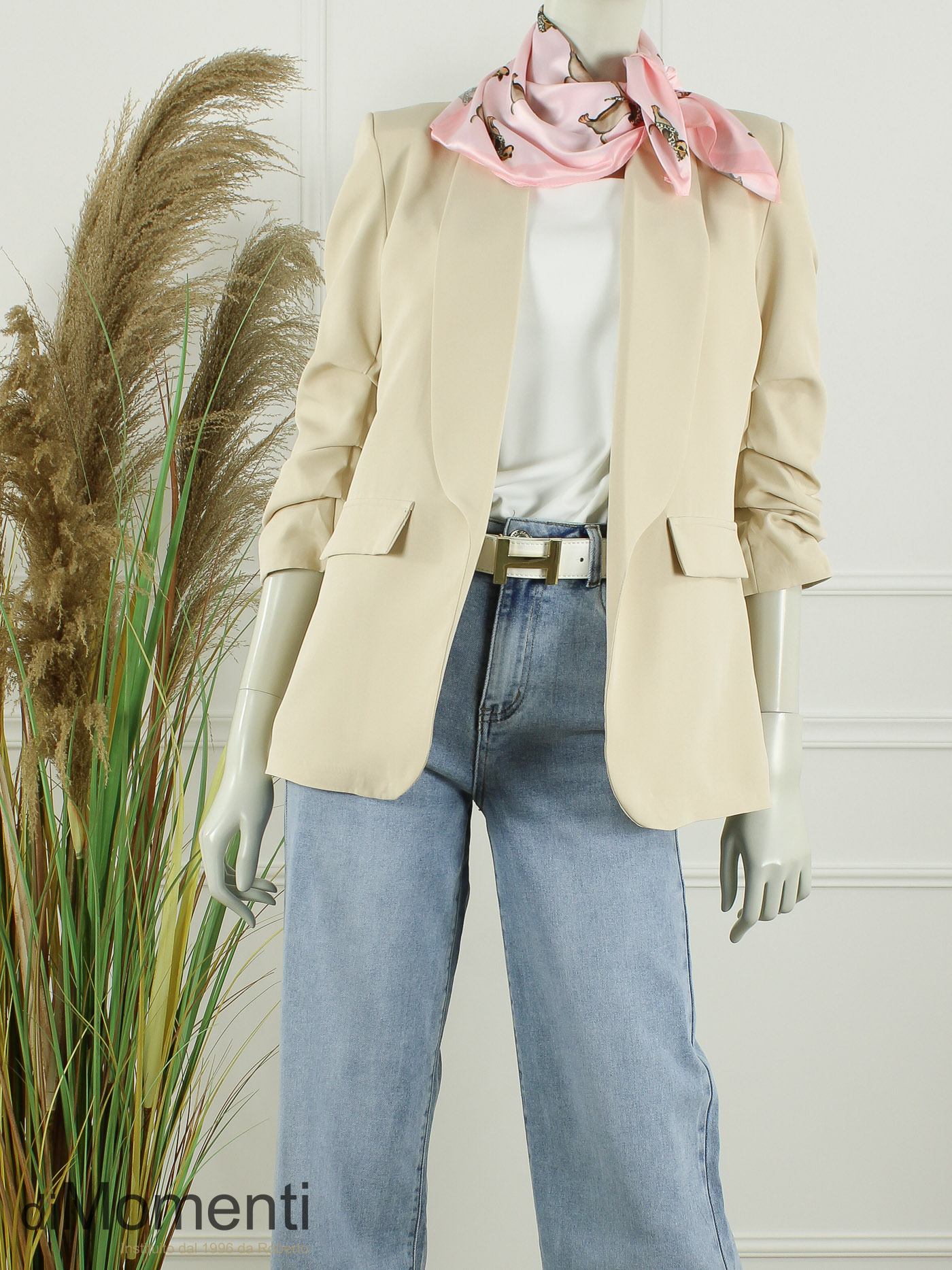 Sjaal Zijde look Fashion - Licht Roze