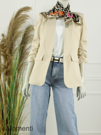 Sjaal Zijde look Love - Taupe