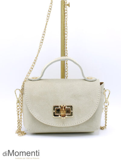 Tas Prali - Leer Licht Beige