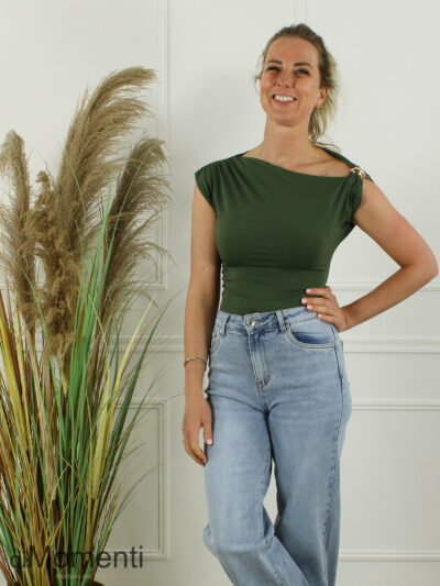 Top Esmee - Army Groen
