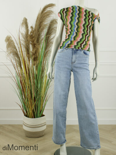 Top Esmee Print - Army Groen