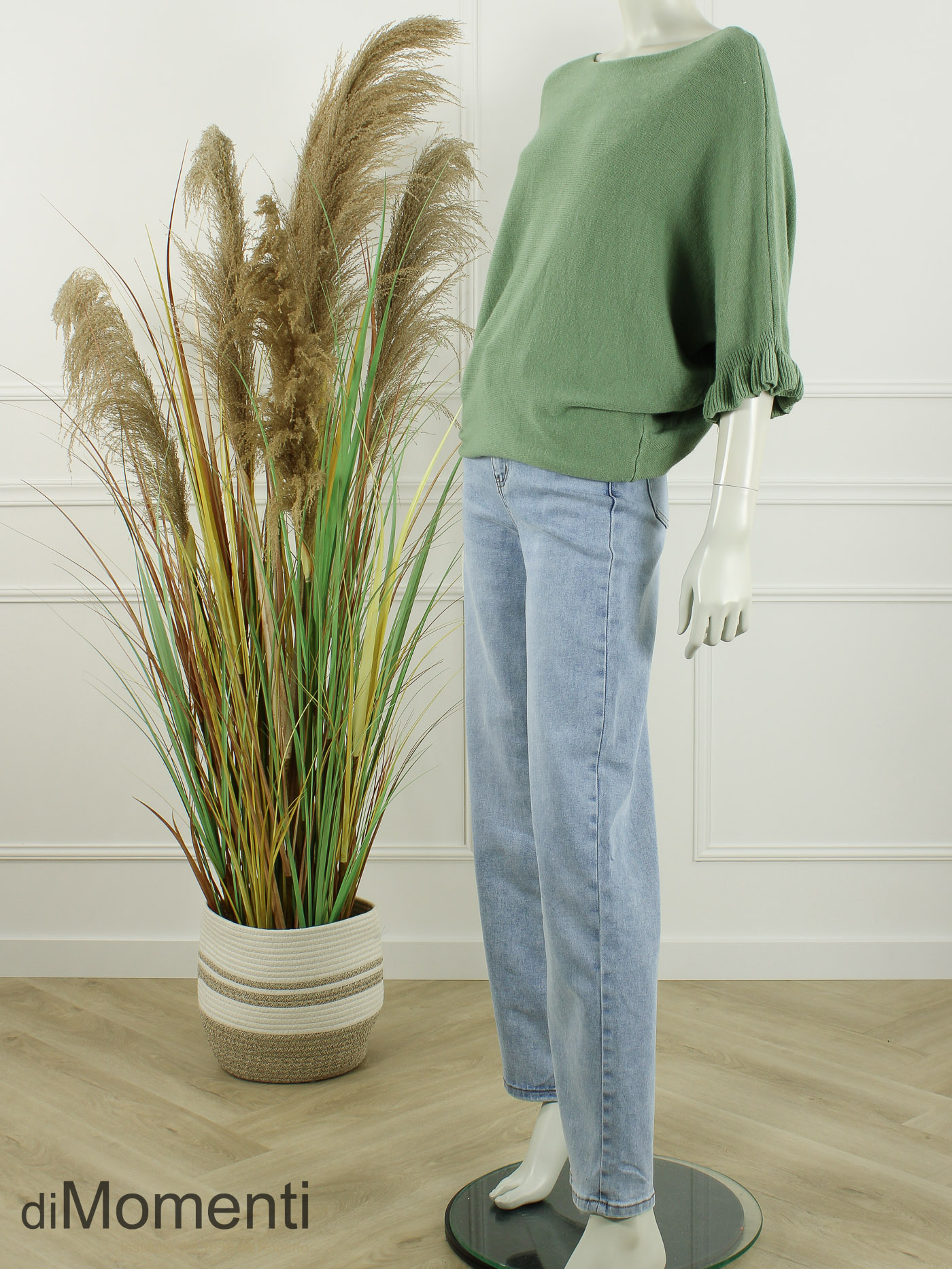 Trui Jade - Licht Army Groen