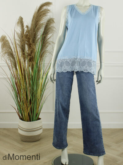 Mouwloze Top Mella - Licht Blauw