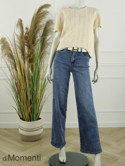 Ajour Top Rosa - Licht Beige