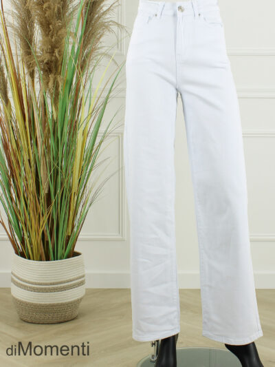 Goodies Wide Leg Stretch Jeans - Wit