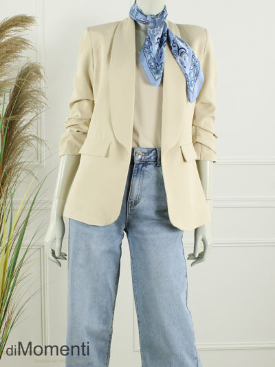 Sjaal Zijde look Chic - Licht Blauw