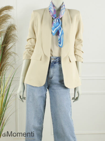 Sjaal Zijde look Jessy - Blauw