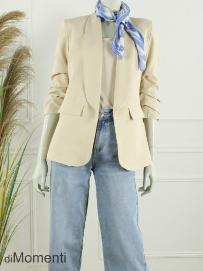 Sjaal Zijde look Royal - Blauw