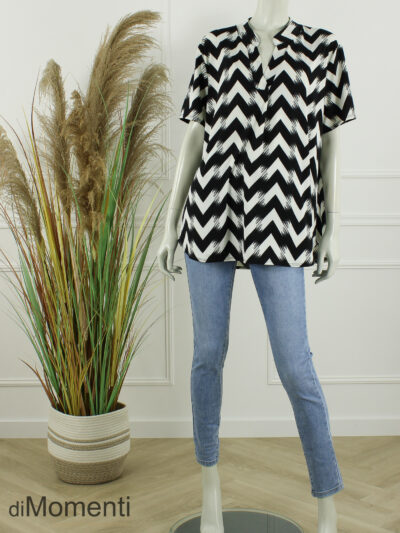 Top Millie - Zwart / Print 1