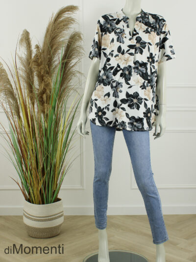 Top Millie - Zwart / Bloem / Print 3