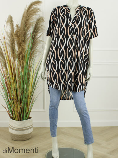 Tuniek Ashley - Zwart / Print 1