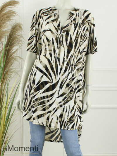 Tuniek Ashley - Coffee / Ecru / Print 4