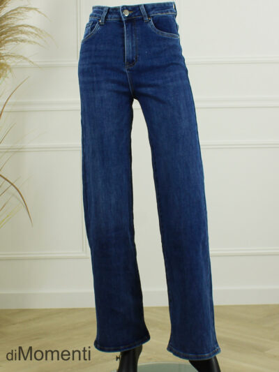 Goodies Wide Leg Stretch Jeans - Blauw