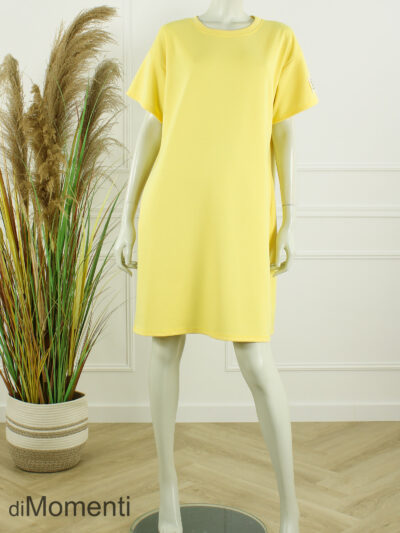 Jurk Life Label Ecru - Geel