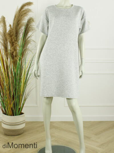 Jurk Life Label Ecru - Grijs Melee