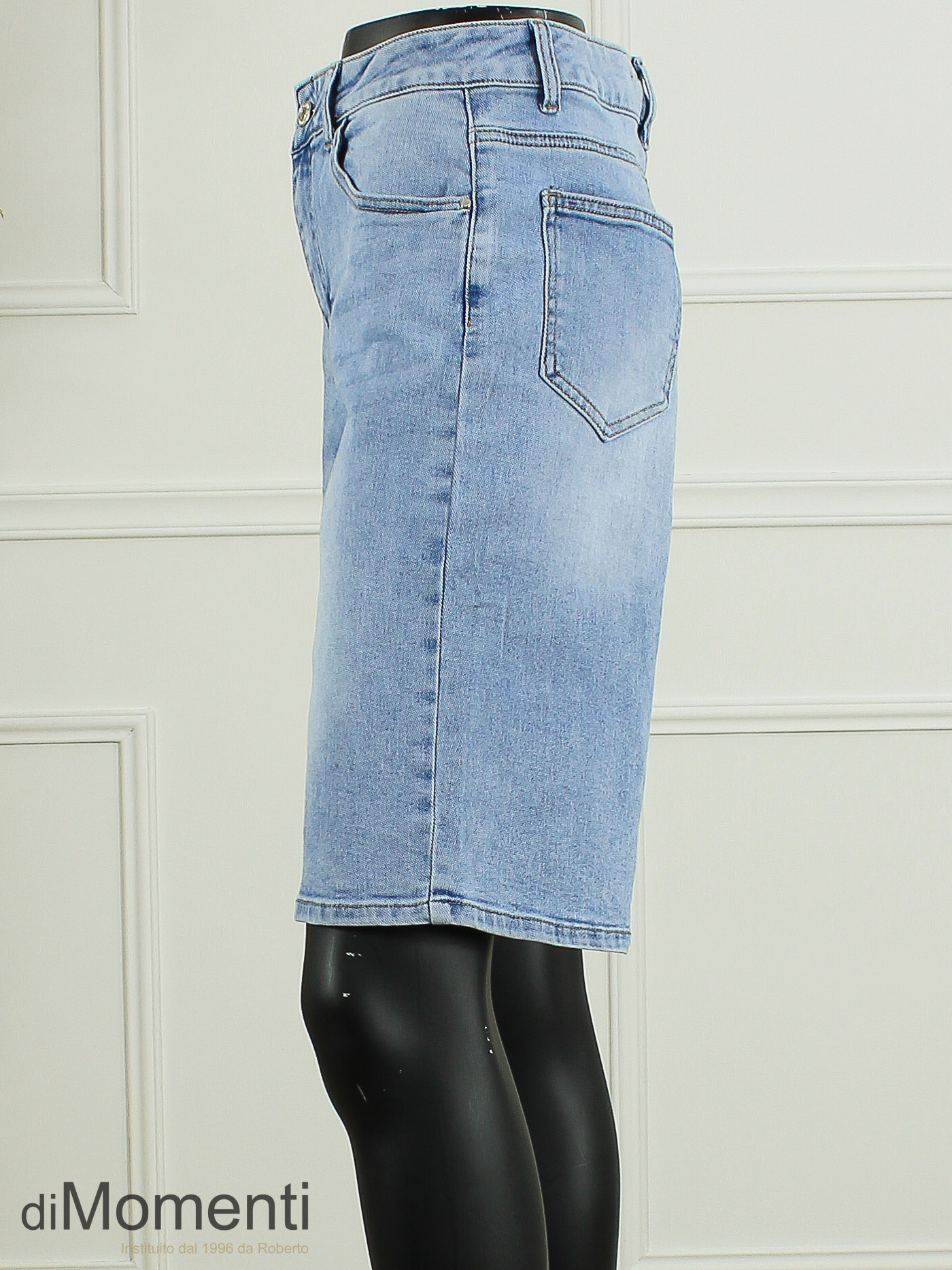 Kathy Stretch Bermuda - Blauw
